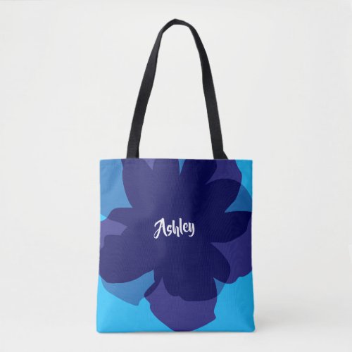 Blue popflower toffee bag