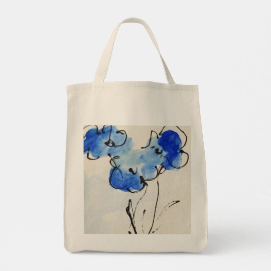 Blue Poppies Bags
