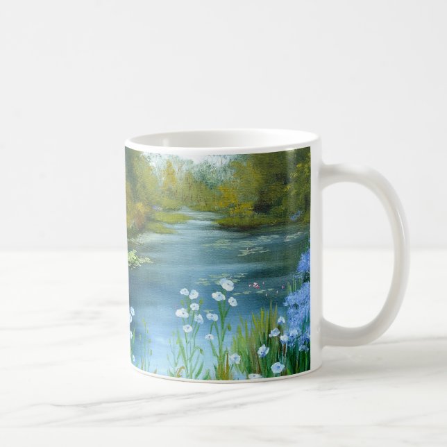 Blue Poppies Mug (Right)
