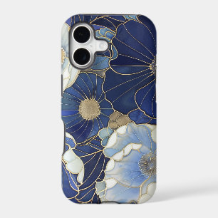 Blue Poppies Vintage Inspired iPhone 17 Case