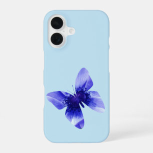 Blue Poppy Butterfly,   iPhone 16 Case