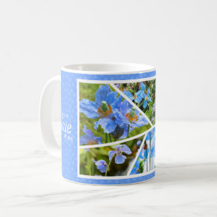 blue poppy coffee mug