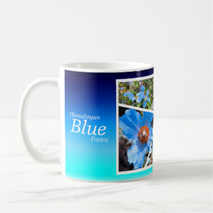 blue poppy coffee mug