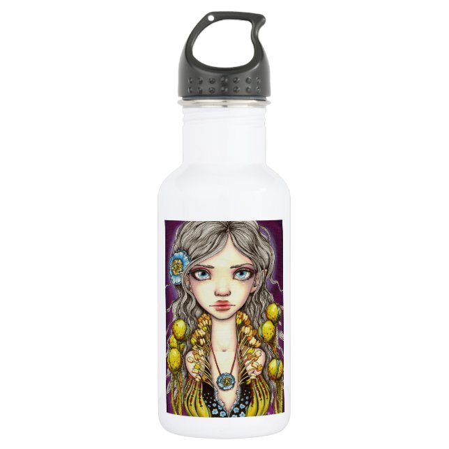 Blue Poppy Water Bottle (Front)