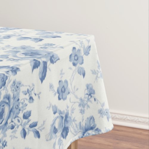 Blueporcelainblue chinafloral toilechinoiserie tablecloth