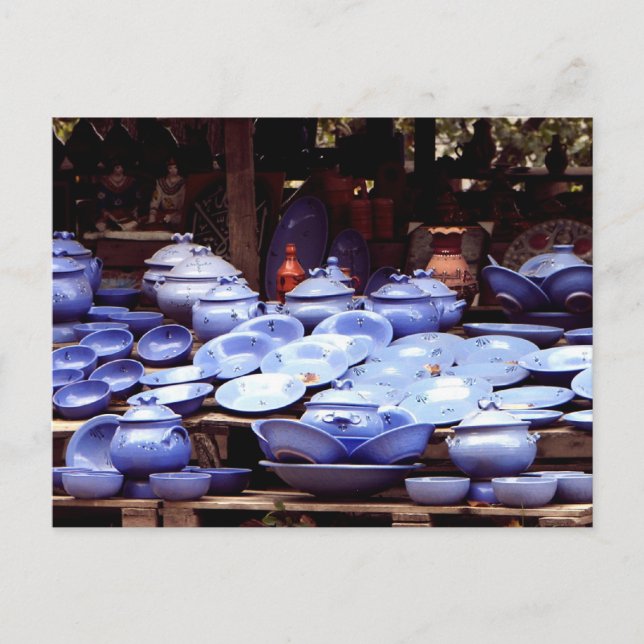 Blue porcelains - Postcard (Front)