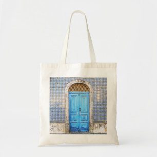 Blue Portugal Door Tote Bag