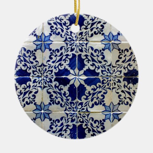 Blue Portuguese Tiles Ceramic Ornament