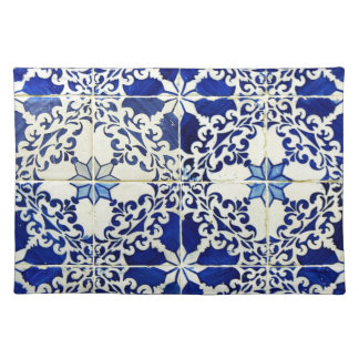Blue, Portuguese Tiles Cloth Placemat