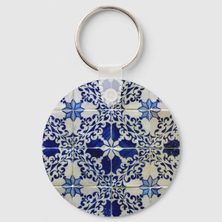 Blue, Portuguese Tiles Keychain