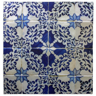 Blue, Portuguese Tiles Napkin