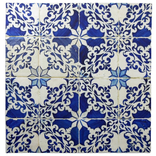 Blue, Portuguese Tiles Napkin (Front)