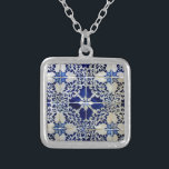 Blue, Portuguese Tiles Silver Plated Necklace<br><div class="desc">Azulejo é uma das express ões mais fortes da Cultura em Portugal e uma das contribuições mais originais dos portugueses para a Cultura Universal. O Azulejo é muito importante em Portugal, pelo imenso Património existente por todo o país e, também, nas antigas partes do Império como, por exemplary, no Brasil,...</div>