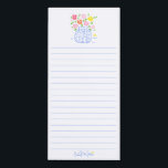 Blue Posy Magnetic Notepad<br><div class="desc">I have a hard time finding these pads and I use them for my grocery lists. Hope you see something you like :)</div>