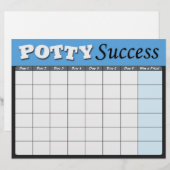 Blue Potty Training Success Charts (Front/Back)