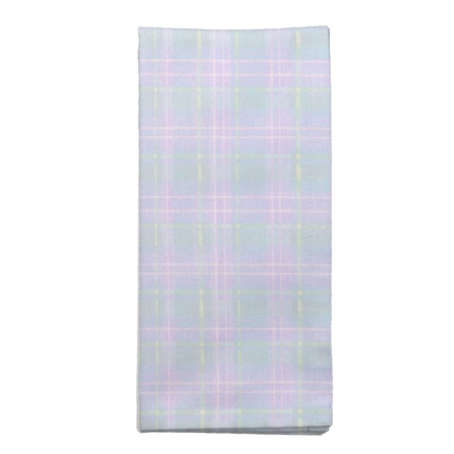  Blue Praire Plaid Cloth Napkin (Folded)