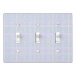 Blue Praire Plaid Light Switch Cover