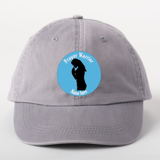 Blue Prayer Warrior Patch (On Headwear)