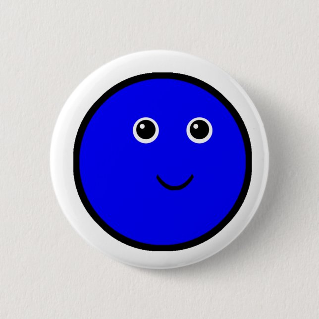 Blue - Primary Color Pinback Button (Front)