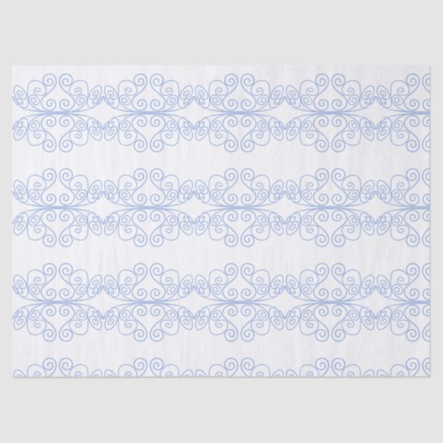 Blue Prince Tiara Crown Boy Birthday Gift Wrap Tissue Paper (Front)