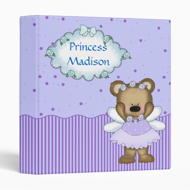 Blue Princess Baby Binder (Front/Spine)