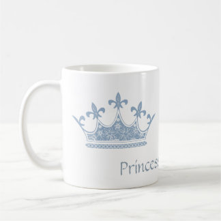 Blue Princess Crown Custom Mug