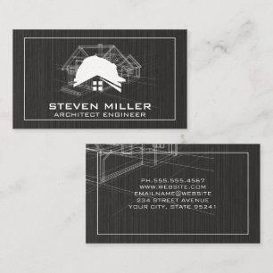 Blue Print Architect Construction Logo Business Card