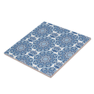 Blue Print Tile Trivet