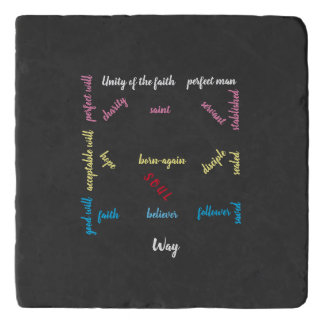 Blue print to perfection. trivet