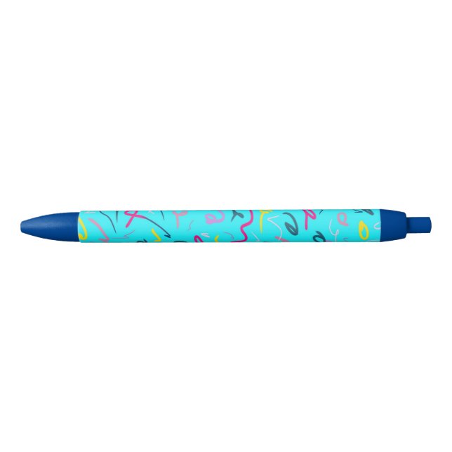 Blue Print with 90s Vibes  Pen (Front)