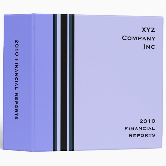 blue professional binder (Front/Spine)
