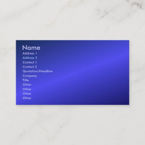 Blue Profile Card Business Card Template