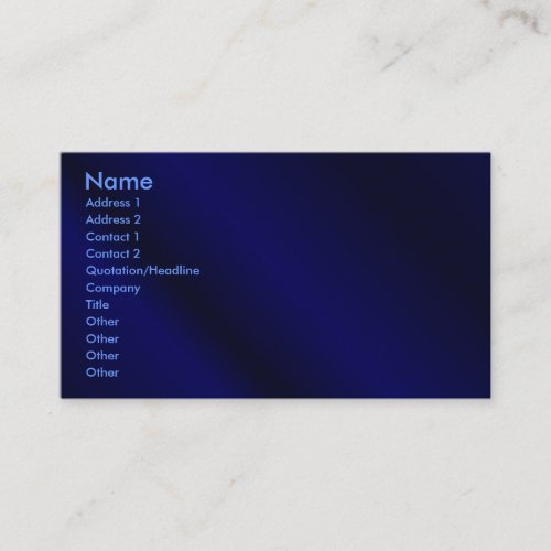 Blue Profile Card Business Card Templates