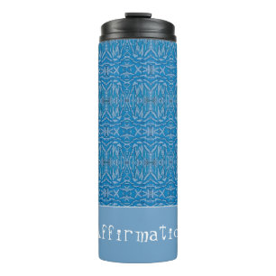 Blue Promotional Agave Affirmation Thermal Tumbler