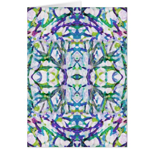 Blue Psychedelic Pattern Cards (Front)