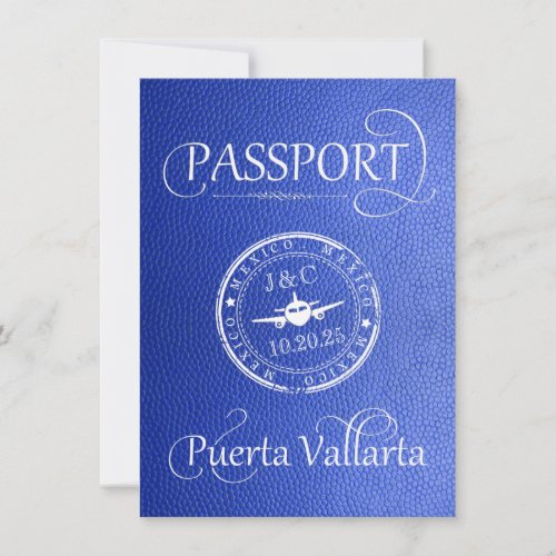 Blue Puerta Vallarta Passport Save The Date