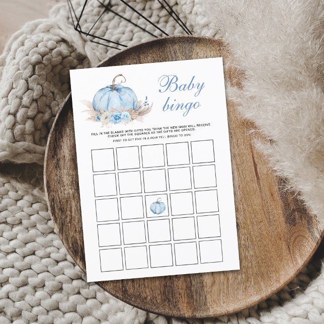 Blue Pumpkin Baby Bingo Game Card (Creator Uploaded)