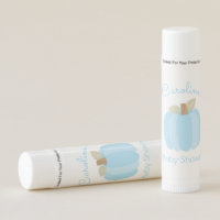 Blue Pumpkin Baby Shower Lip Balm