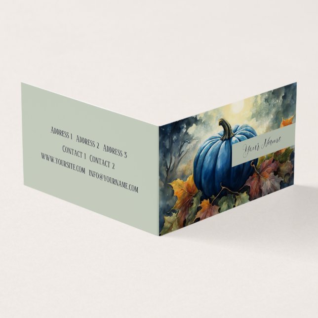 Blue Pumpkin - Business Card (Outside)
