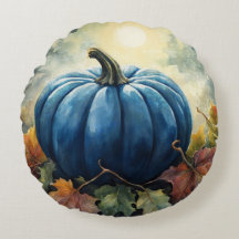 Blue Pumpkin - Pillow