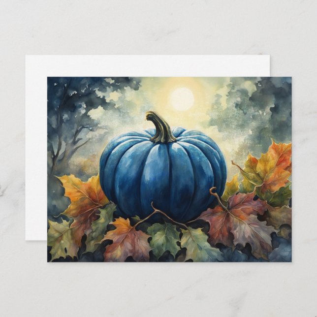Blue Pumpkin - Postcard (Front/Back)