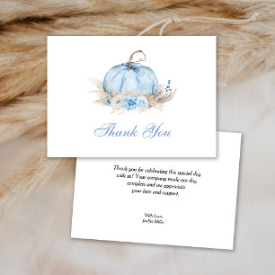 Blue Pumpkin Thank you card