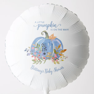 Blue Pumpkin Whimsical Baby Shower Balloon