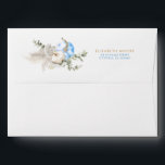 Blue Pumpkins Cute Fall Baby Shower Envelope<br><div class="desc">Blue and white pumpkins elegant baby shower envelopes</div>