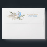 Blue Pumpkins Cute Fall Baby Shower Envelope<br><div class="desc">Blue and white pumpkins elegant baby shower envelopes</div>