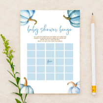 Blue Pumpkins Fall Bingo Baby Shower Game