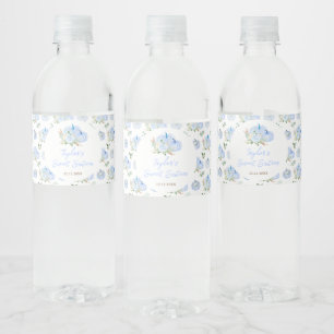 Blue Pumpkins Floral Sweet Sixteen Water Bottle Label