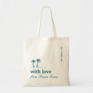 Blue Punta Cana Your Destination Wedding Welcome Tote Bag