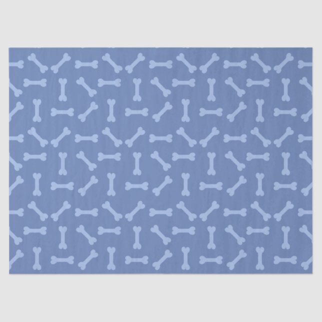 Blue Puppy Party Gift Wrap, Kids & Pets Birthday Tissue Paper (Front)