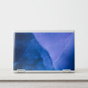 Blue Purple Abstract Art HP Laptop Skin